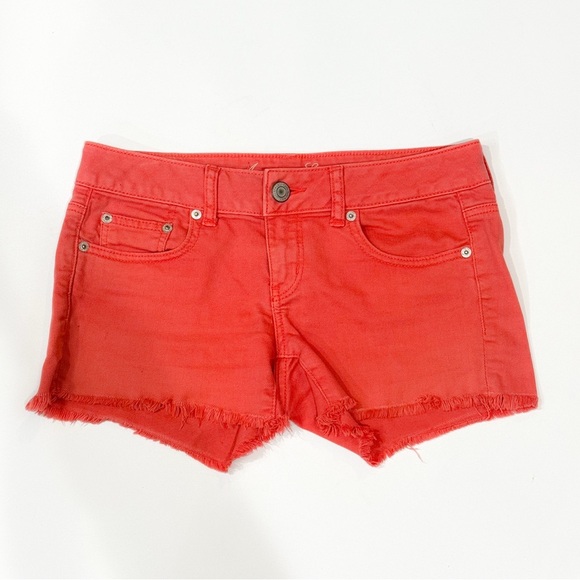 American eagle A/E cutoff/ fringe jean shorts ❤️ - Picture 2 of 7